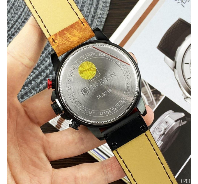 Curren 8329 Black-Brown