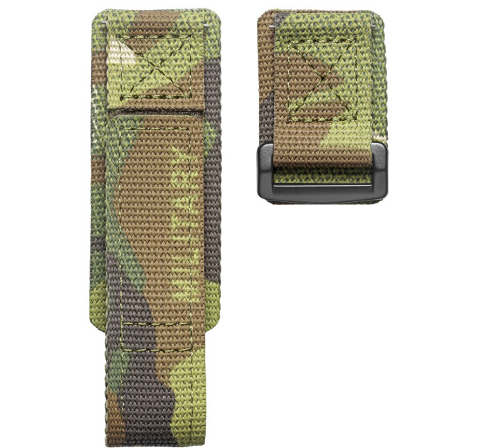 Ремінець для годинника Hemsut HS131 Military nylon Velcro Camo Green 20 mm