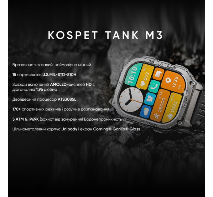 Kospet TANK M3 Black