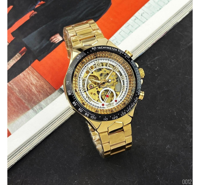 Winner 8067 Gold-Black-White Red Cristal