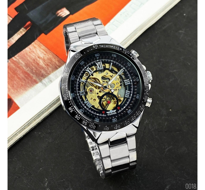 Winner 8067 Silver-Black-Gold Red