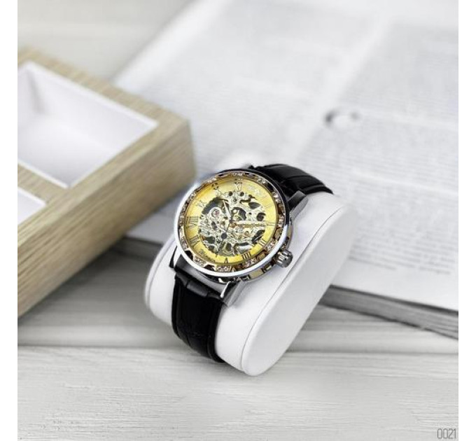 Winner 8012 Diamonds Automatic Black-Silver-Gold