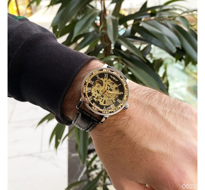Winner 8012 Diamonds Automatic Black-Silver-Gold-Black