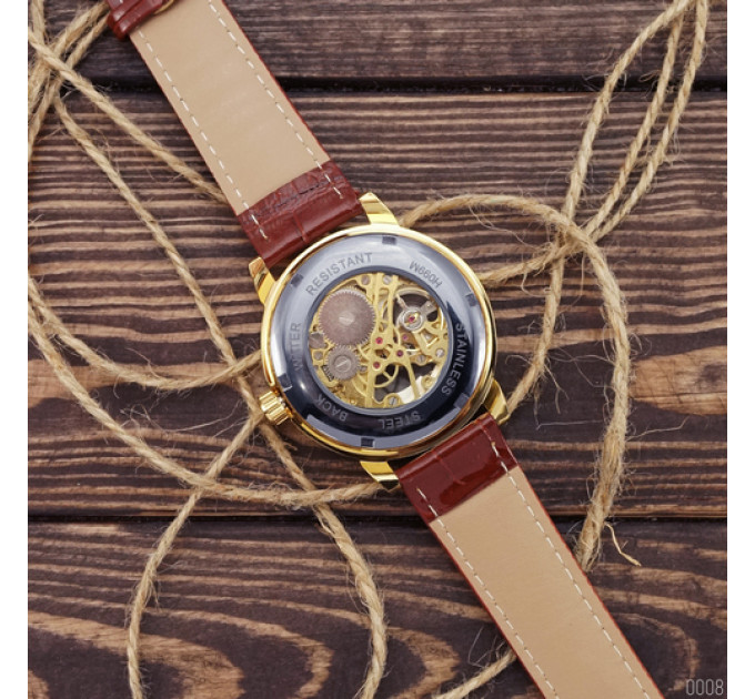 Forsining 8099 Brown-Gold-White