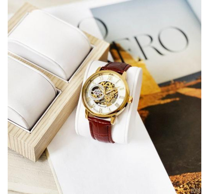 Forsining 8099 Brown-Gold-White