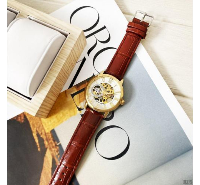 Forsining 8099 Brown-Gold-White