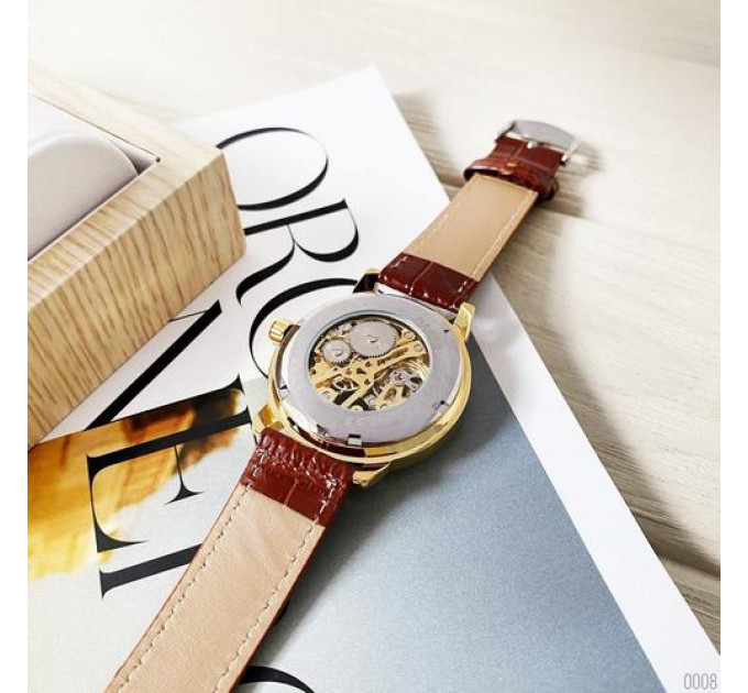 Forsining 8099 Brown-Gold-White