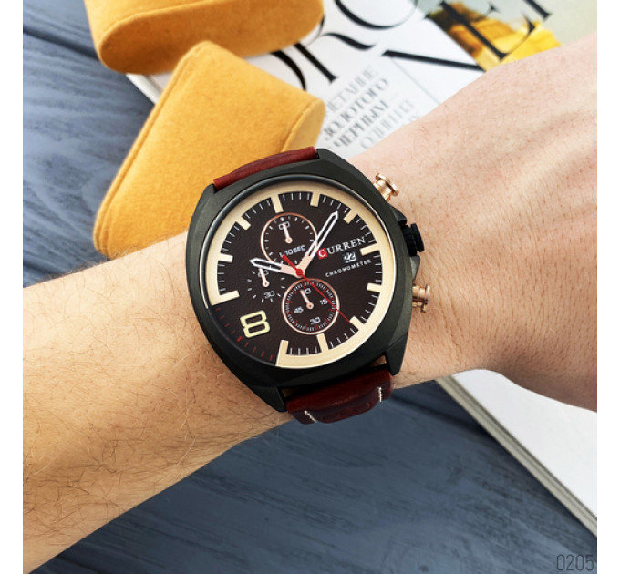 Curren 8324 Brown-Black-Gold