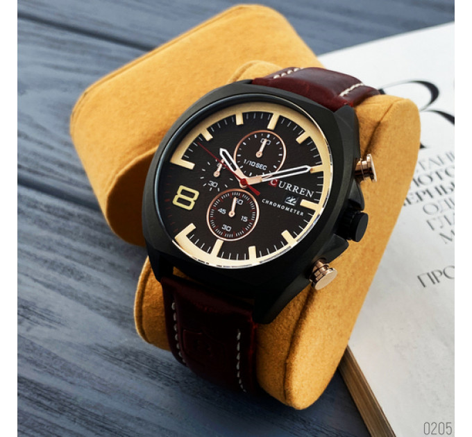 Curren 8324 Brown-Black-Gold