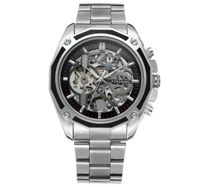 Forsining 8130 Silver-Black