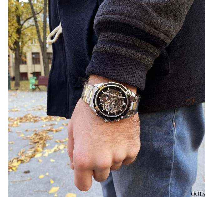 Forsining 8130 Silver-Black