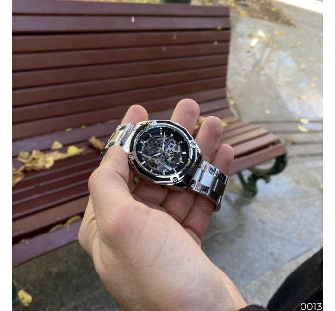 Forsining 8130 Silver-Black