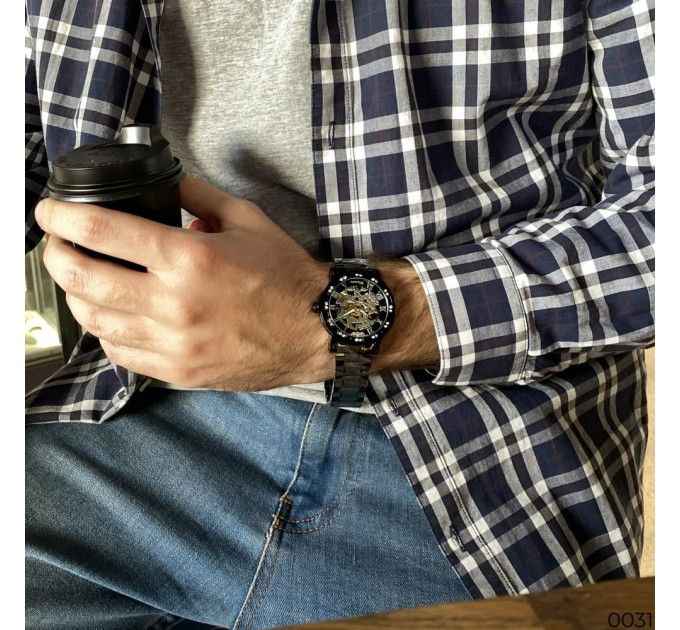 Winner 8012 Diamonds Automatic Black-Gold