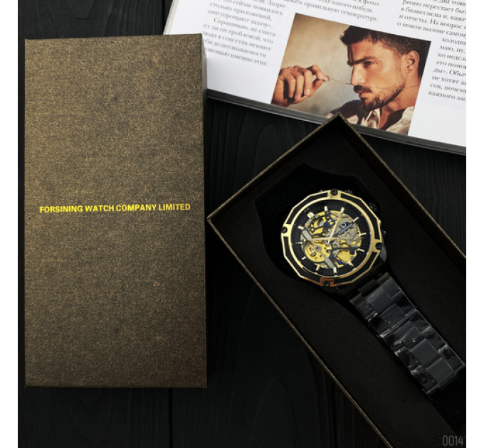 Forsining 8130 Black-Gold-Black