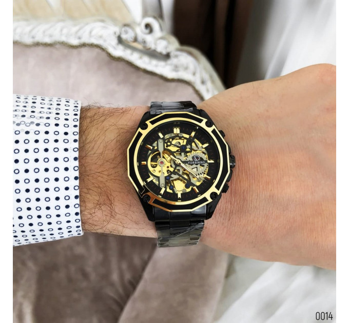 Forsining 8130 Black-Gold-Black