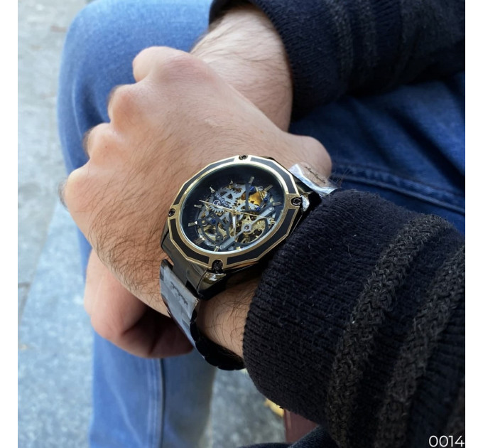 Forsining 8130 Black-Gold-Black