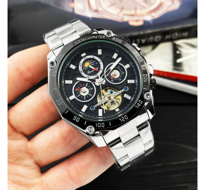 Forsining 6913 Silver-Black