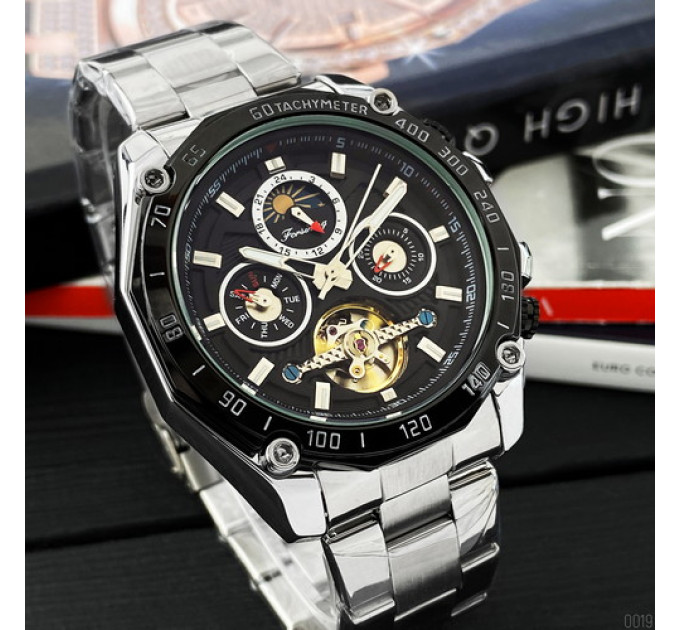 Forsining 6913 Silver-Black