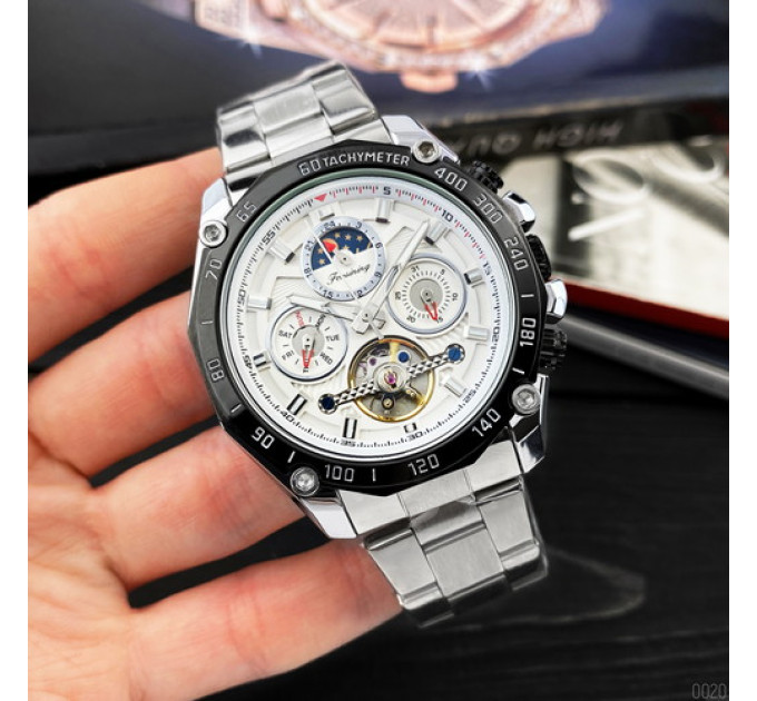Forsining 6913 Silver-White-Black