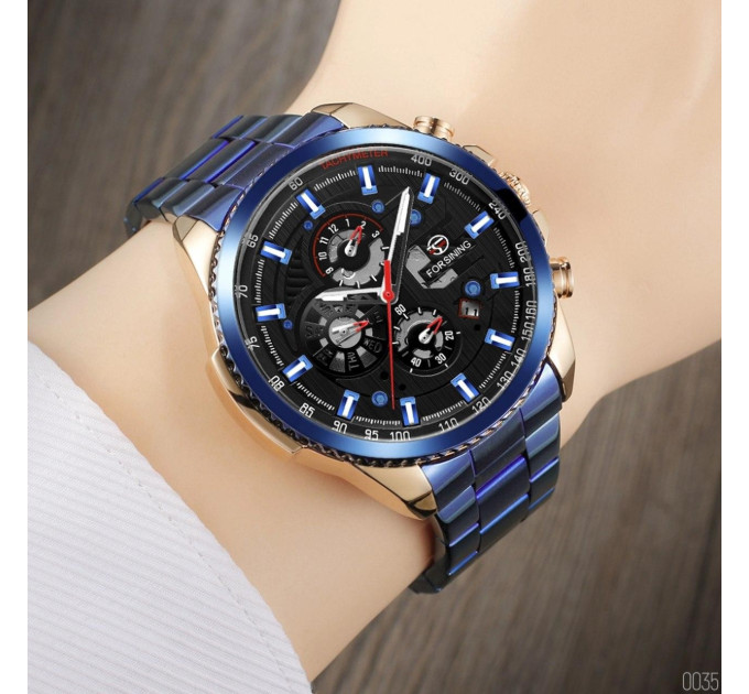 Forsining 6909 Blue-Cuprum-Black