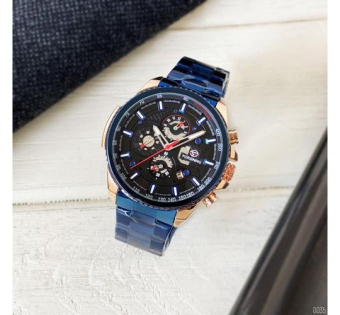 Forsining 6909 Blue-Cuprum-Black