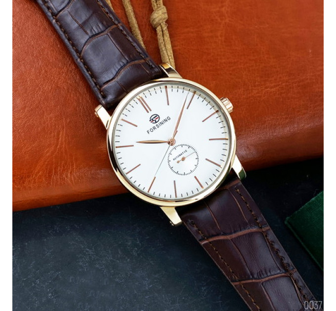 Forsining 8214 Gold-White-Brown