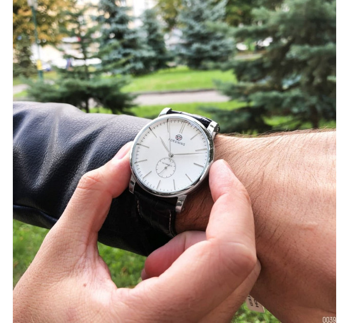 Forsining 8214 Silver-White-Black