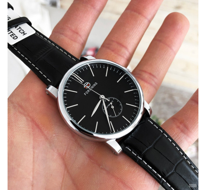 Forsining 8214 Silver-Black