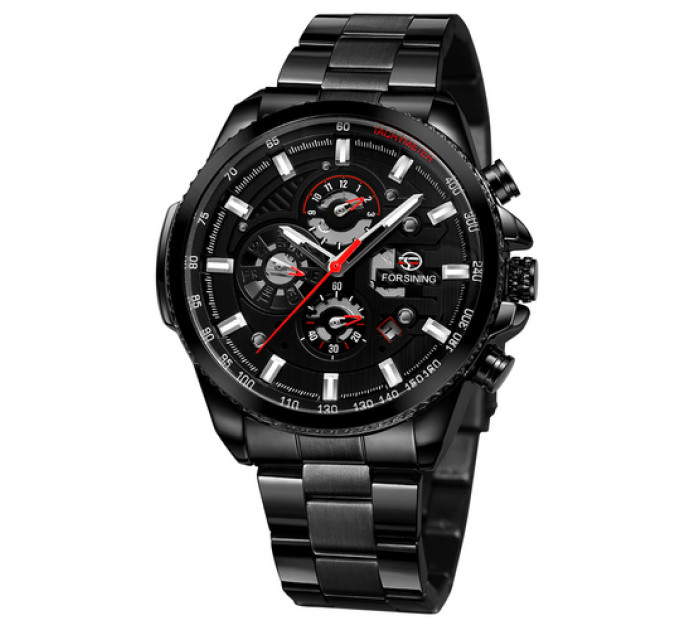 Forsining 6909 All Black-Red
