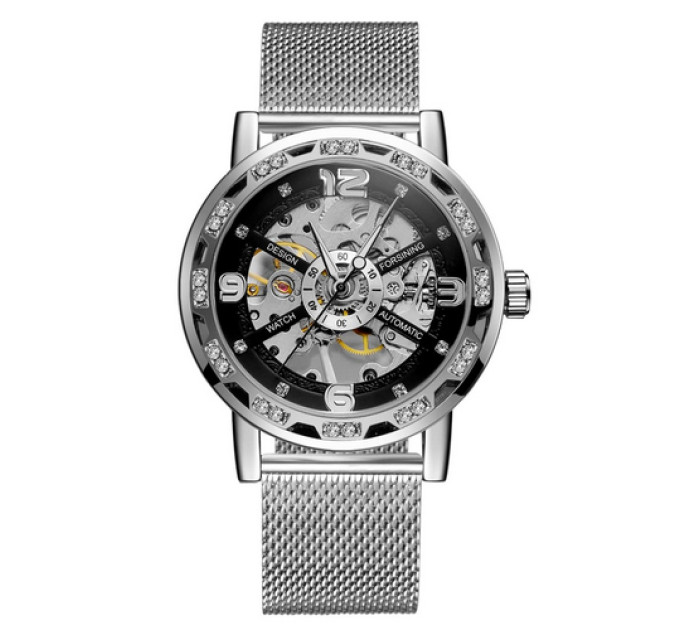 Forsining 8209 Silver-Black