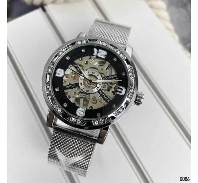 Forsining 8209 Silver-Black