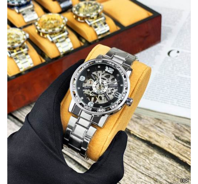Forsining 8209 Silver-Black