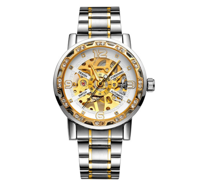 Forsining 8209 Silver-Gold-White