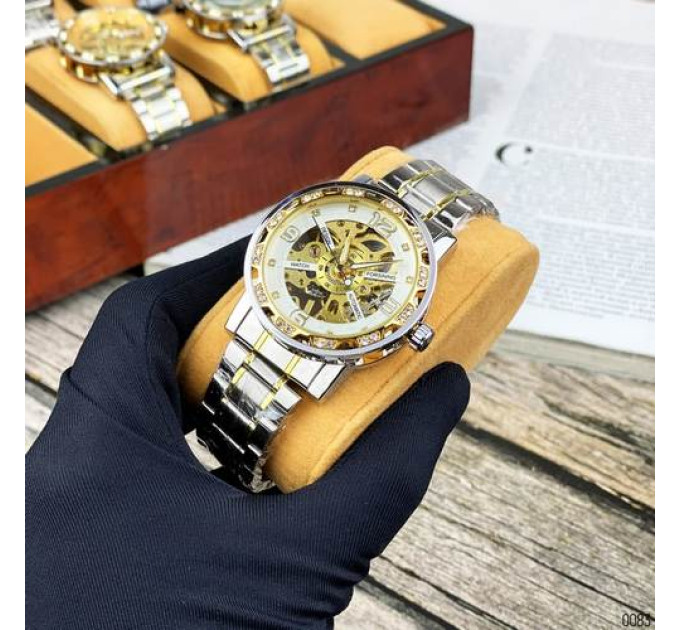 Forsining 8209 Silver-Gold-White