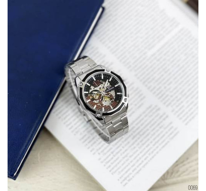 Forsining 8207 Silver-Black
