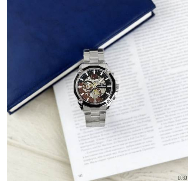 Forsining 8207 Silver-Black