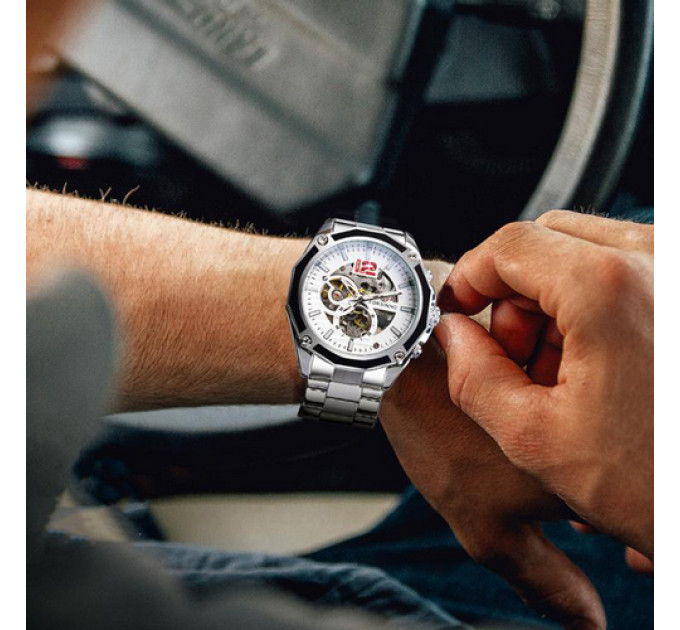 Forsining 8207 Silver-White