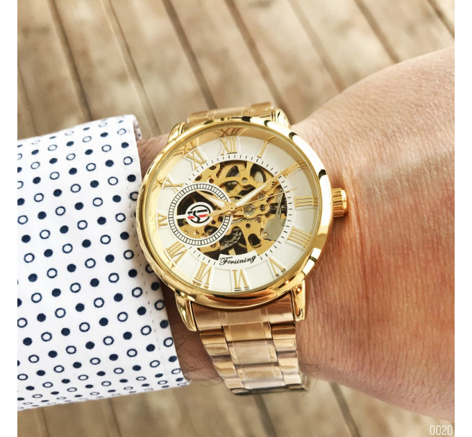 Forsining 8099 Gold-White