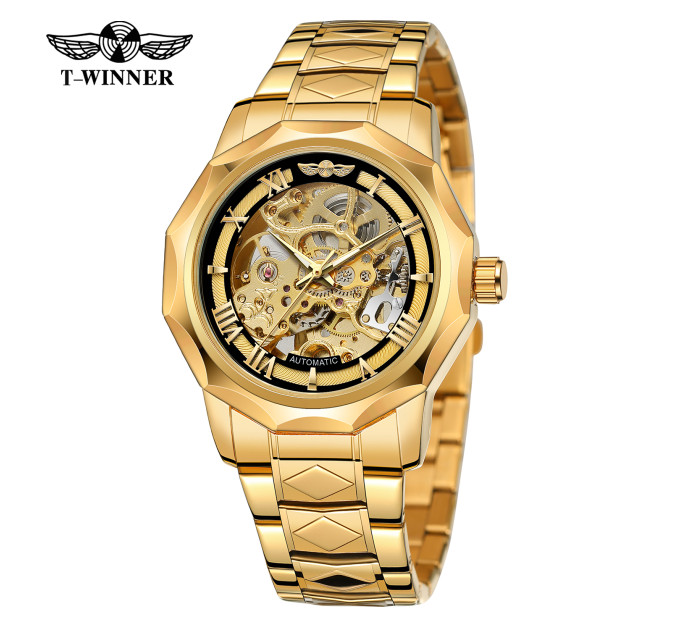 Forsining 8249 Gold Black