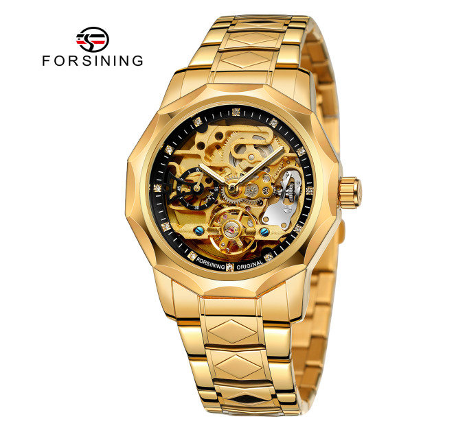 Forsining 8240 Gold Black