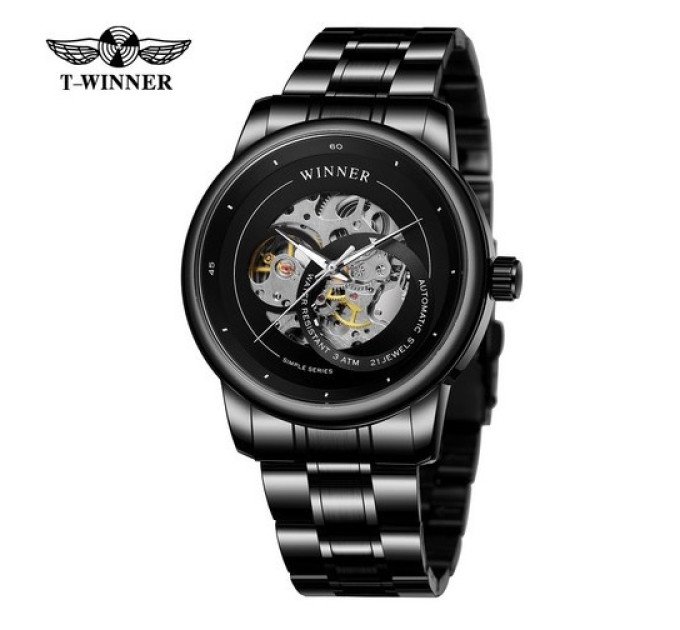 Forsining 8190 All Black Steel