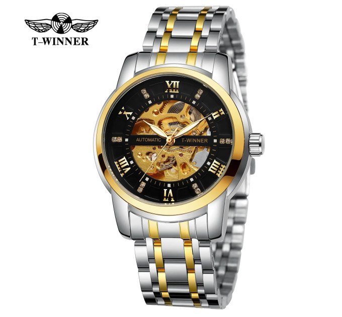 Forsining 8241 Silver-Gold-Black
