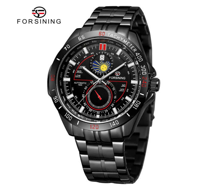Forsining 8238 All Black Steel