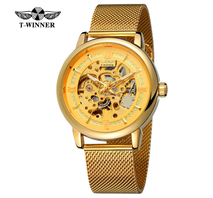Forsining 8173 Gold-Gold Mesh
