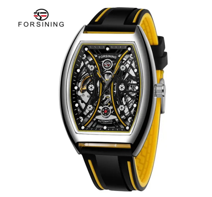 Forsining 8252 Silver-Black-Yellow