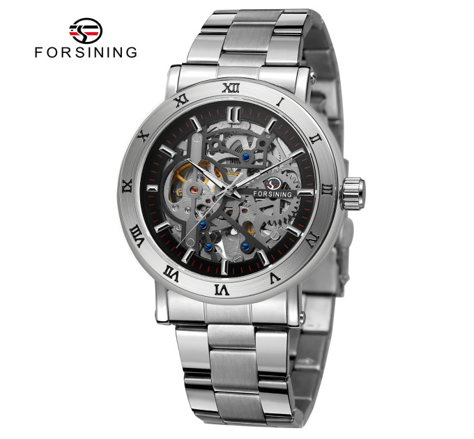 Forsining 8253 Silver-Black