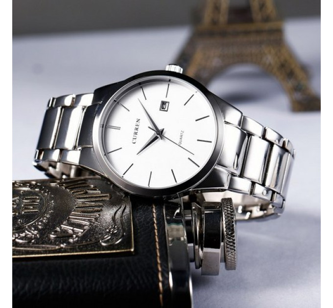 Curren 8106 Silver-White