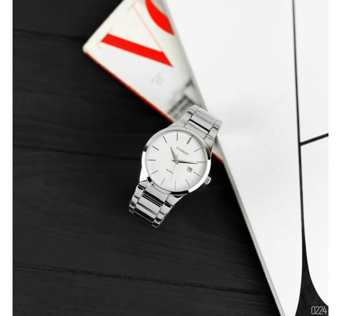Curren 8106 Silver-White