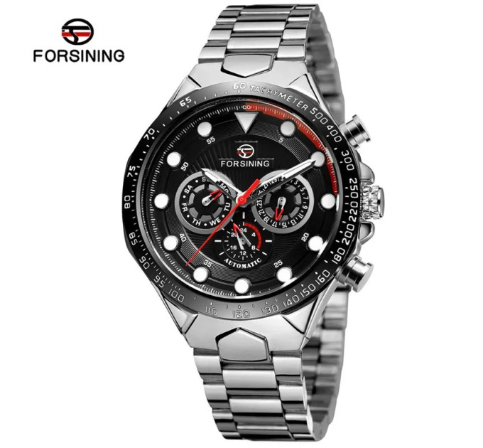 Forsining 6911 Silver-Black
