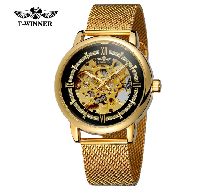 Forsining 8173 Gold-Black Mesh